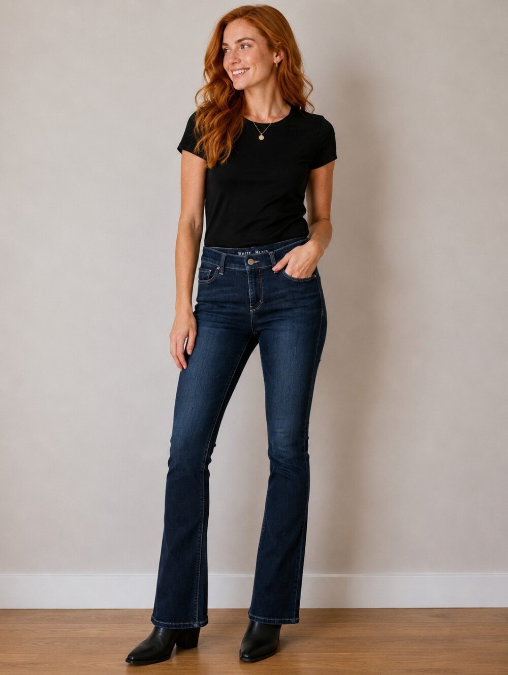 White House Black Market Women's Dark Indigo Slim Boot Jeans Size 2R